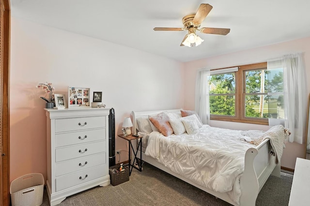 510 Dunbar St, Beecher, IL 60401 - carpeted bedroom with ceiling fan