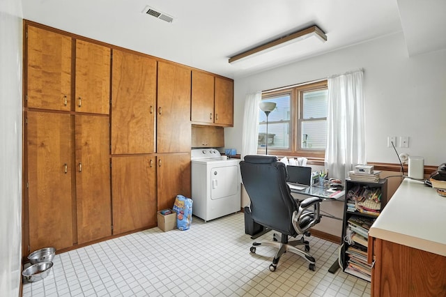 510 Dunbar St, Beecher, IL 60401 - home office featuring washer / clothes dryer