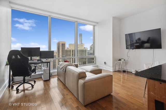 401 N Wabash Ave Unit 30E, Chicago, IL 60611 - home office featuring wood finished floors and baseboards