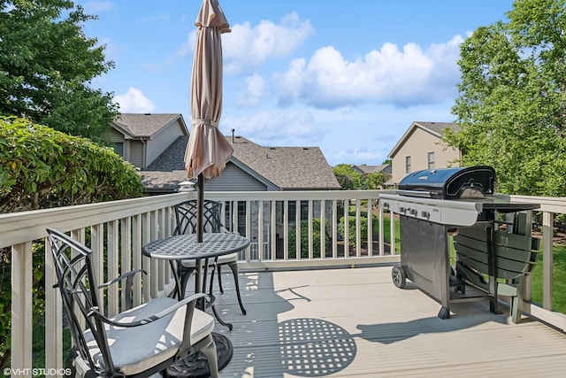 11910 Somerset Rd, Orland Park, IL 60467 - wooden deck with grilling area