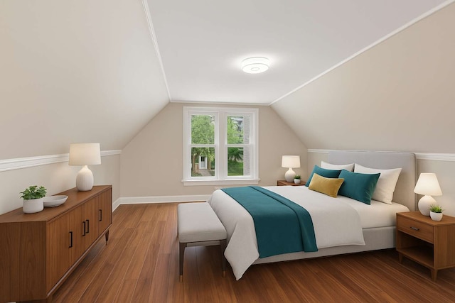 642 E 90th St, Chicago, IL 60619 - bedroom featuring wood finished floors and vaulted ceiling
