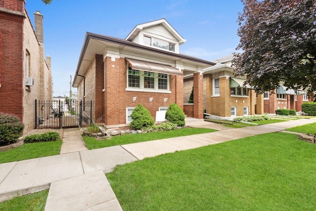 1619 S 61st Ave, Cicero, IL 60804 - view of front of home featuring brick siding, a gate, and cooling unit