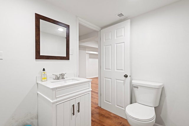 1619 S 61st Ave, Cicero, IL 60804 - half bath with vanity and wood finished floors