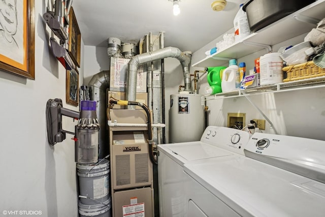 1039 Talbots Ln, Elk Grove Village, IL 60007 - laundry room featuring water heater and independent washer and dryer