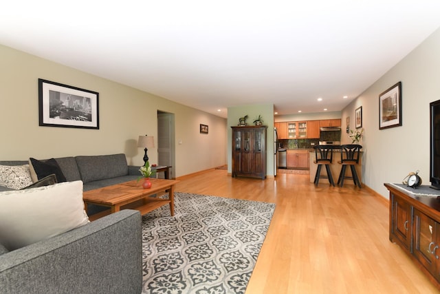 5400 Carriageway Dr Unit 315, Rolling Meadows, IL 60008 - living area with light wood-type flooring and recessed lighting