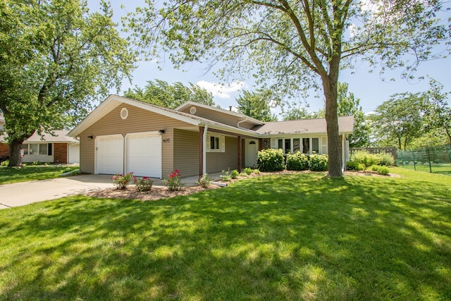 407 Danbury Ct, Schaumburg, IL 60193 - single story home with an attached garage and concrete driveway
