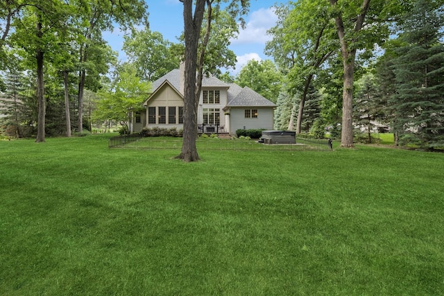 5803 Tomlinson Dr, Mchenry, IL 60050 - view of front facade with a front yard and roof with shingles