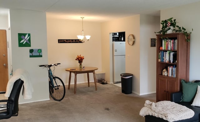 100 W Park Circle Dr Unit 1C, Wheaton, IL 60187 - carpeted dining area featuring baseboards