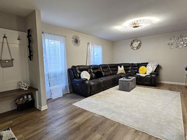 16 Forest Ln, Cary, IL 60013 - living area with dark wood-type flooring
