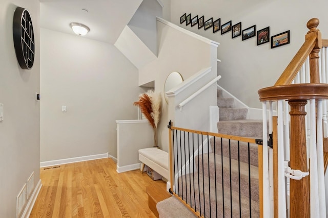 8471 Callie Ave, Morton Grove, IL 60053 - stairway with wood finished floors and baseboards