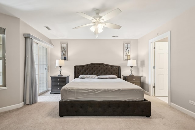 8471 Callie Ave, Morton Grove, IL 60053 - bedroom featuring light colored carpet and a ceiling fan