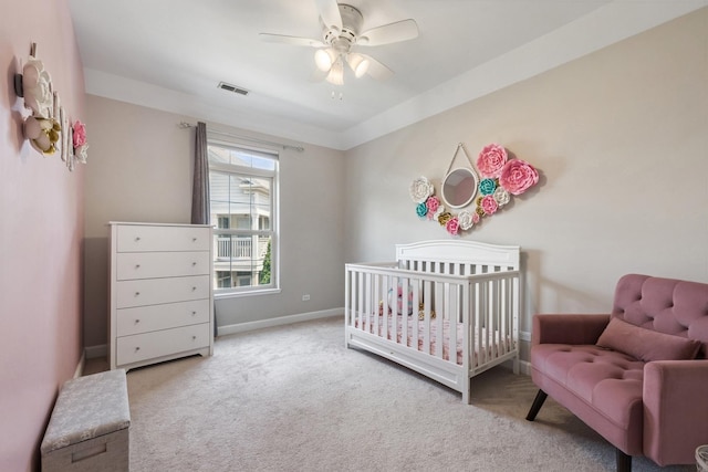 8471 Callie Ave, Morton Grove, IL 60053 - carpeted bedroom featuring ceiling fan and a crib