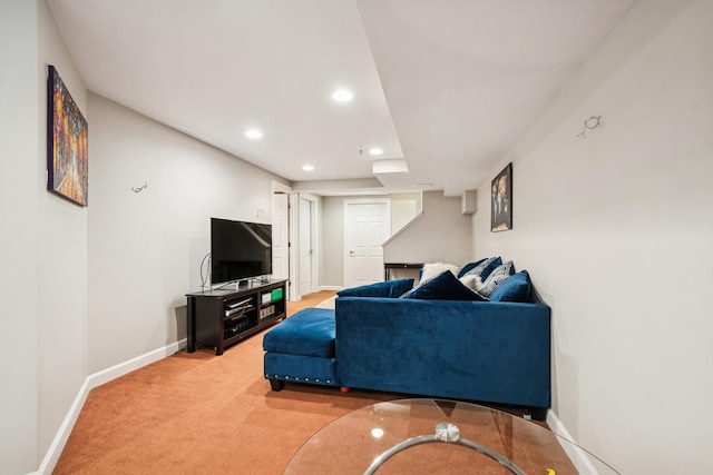 8471 Callie Ave, Morton Grove, IL 60053 - living room with recessed lighting and light colored carpet