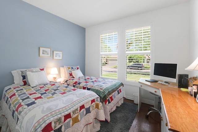 13159 Shirley Ln, Huntley, IL 60142 - bedroom featuring dark wood-style floors and an office area