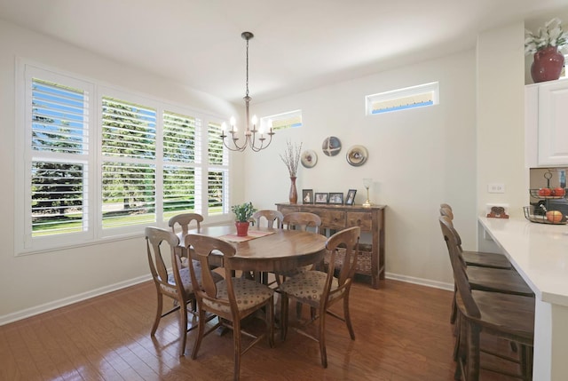 13159 Shirley Ln, Huntley, IL 60142 - dining room with plenty of natural light, a chandelier, and wood finished floors