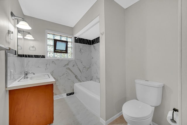 2621 Ridge Rd, Lansing, IL 60438 - full bath featuring vanity, tile patterned floors, and shower / tub combination