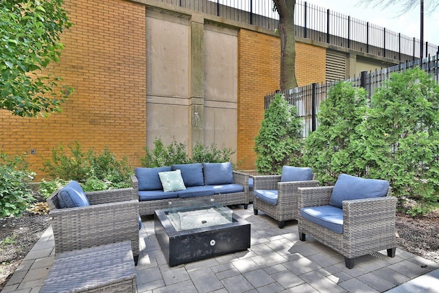 3950 N Lake Shore Dr Unit 810B, Chicago, IL 60613 - view of patio / terrace featuring an outdoor hangout area
