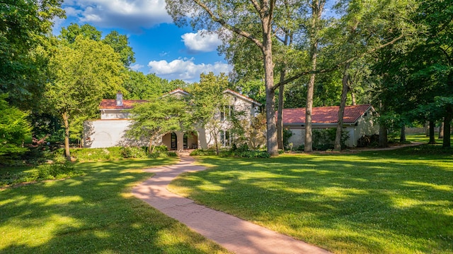 1444 Guildford Dr, Bourbonnais, IL 60914 - view of front of house featuring a front yard