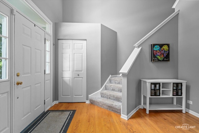 1918 Congrove Dr, Aurora, IL 60504 - foyer featuring stairway and wood finished floors