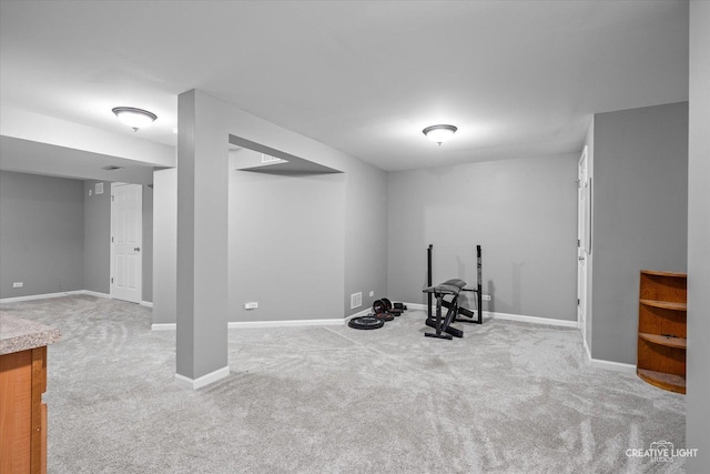 1918 Congrove Dr, Aurora, IL 60504 - workout area featuring carpet