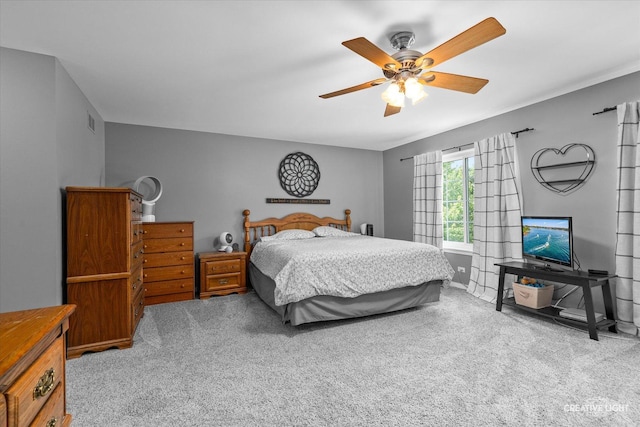 1918 Congrove Dr, Aurora, IL 60504 - bedroom featuring carpet flooring and a ceiling fan