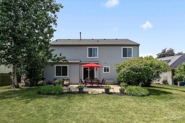 1918 Congrove Dr, Aurora, IL 60504 - rear view of house featuring a patio and a yard