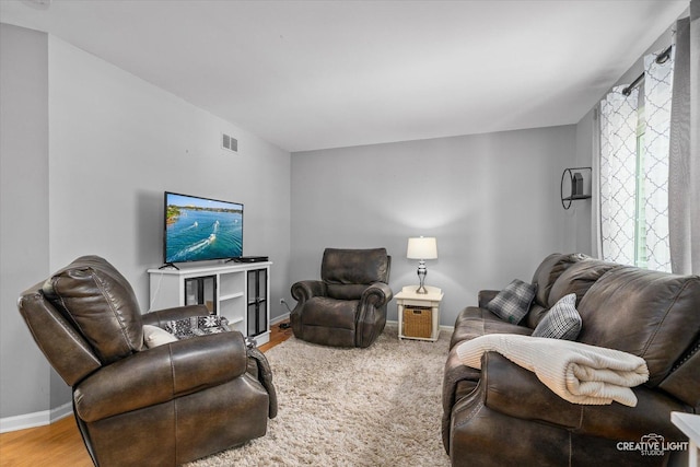 1918 Congrove Dr, Aurora, IL 60504 - living room with baseboards and wood finished floors