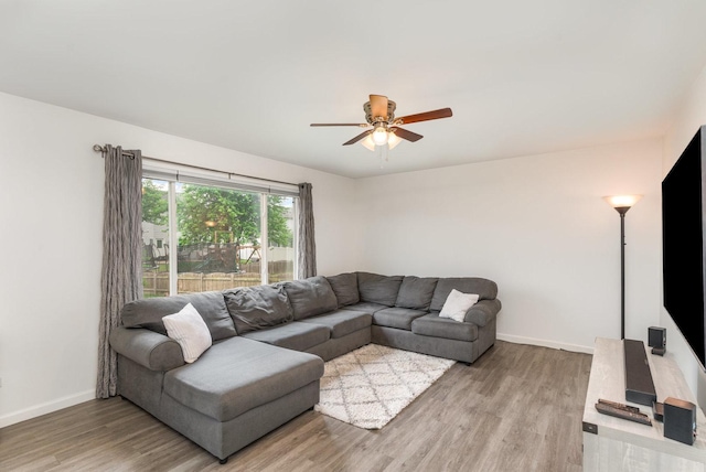1704 Cascade Ridge Dr, Plainfield, IL 60586 - living room with wood finished floors and ceiling fan