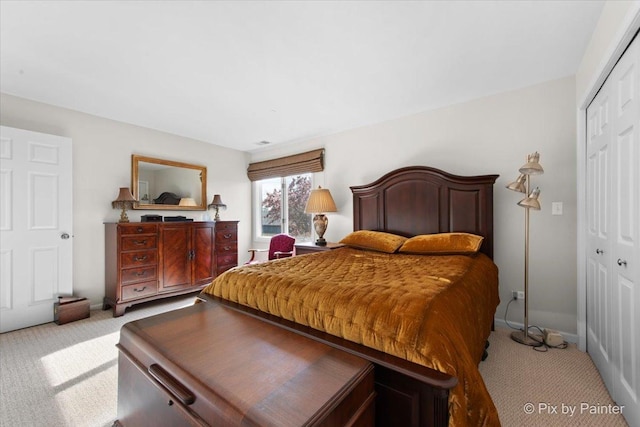 2109 Ammer Ridge Ct Unit 201, Glenview, IL 60025 - carpeted bedroom featuring a closet and baseboards