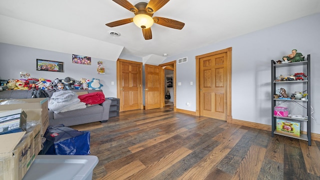 502 N Dixon Ave, Dixon, IL 61021 - bedroom featuring wood finished floors and ceiling fan