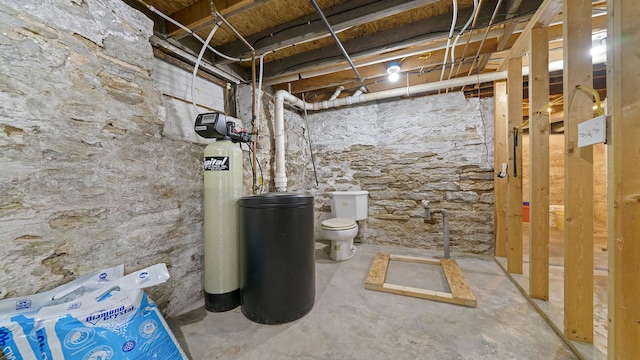 502 N Dixon Ave, Dixon, IL 61021 - unfinished below grade area with a water softener system