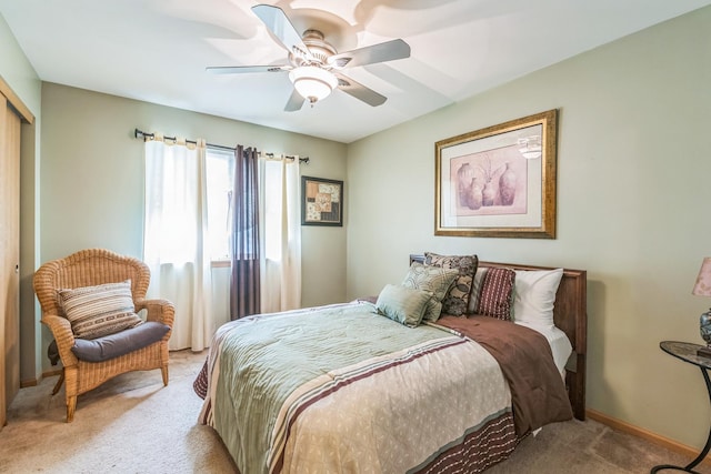 6500 Pasture Side Trl, Matteson, IL 60443 - carpeted bedroom featuring a closet and ceiling fan