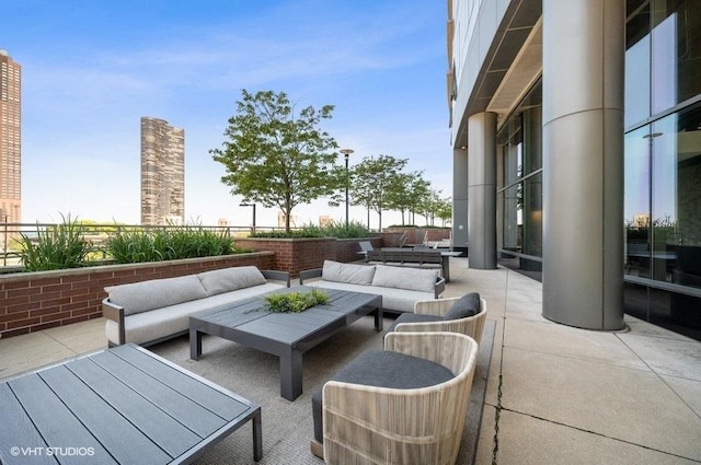 450 E Waterside Dr Unit 1606, Chicago, IL 60601 - view of patio with an outdoor living space