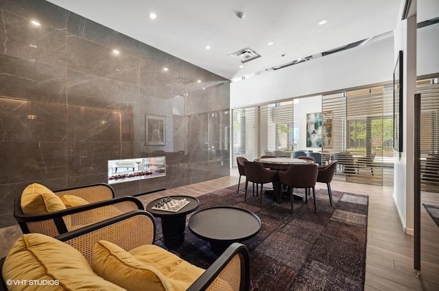 450 E Waterside Dr Unit 1606, Chicago, IL 60601 - community lobby featuring recessed lighting and tile walls
