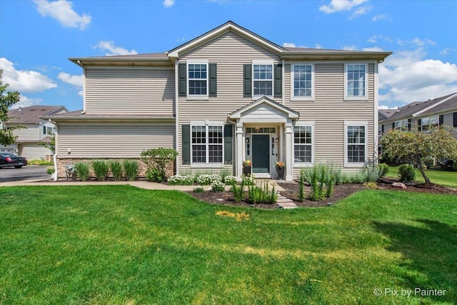 561 S Jade Ln Unit 1106, Round Lake, IL 60073 - colonial house with a front lawn