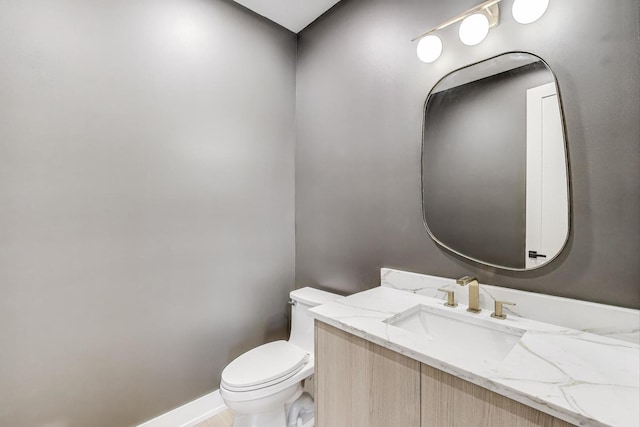 5830 Brookbank Rd, Downers Grove, IL 60516 - half bathroom with vanity and toilet