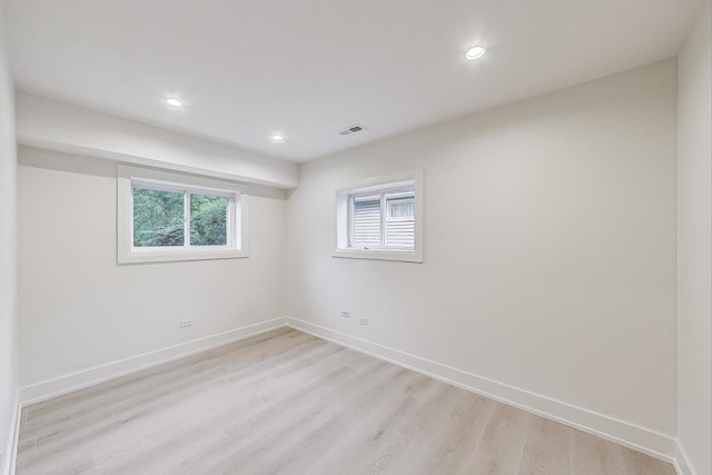 5830 Brookbank Rd, Downers Grove, IL 60516 - empty room featuring light wood-style floors and recessed lighting