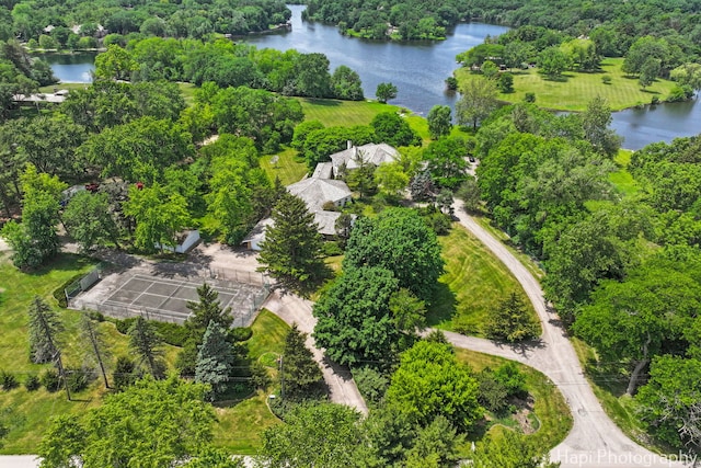 74 Dundee Ln, Barrington Hills, IL 60010 - aerial view of a large body of water