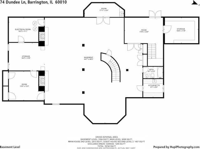 74 Dundee Ln, Barrington Hills, IL 60010 - view of home floor plan