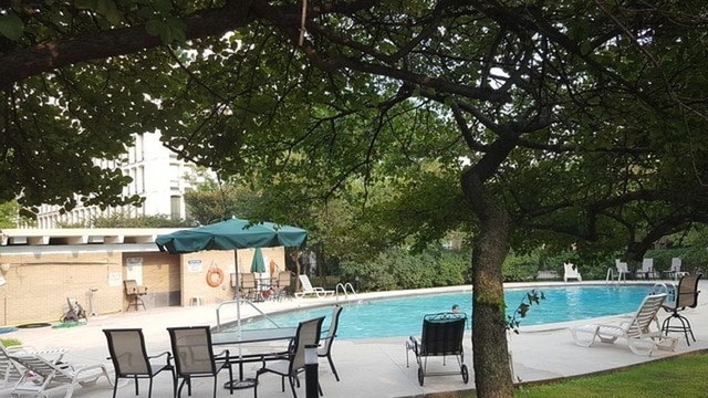 1450 E 55th Pl Unit 630S, Chicago, IL 60637 - community pool with a patio