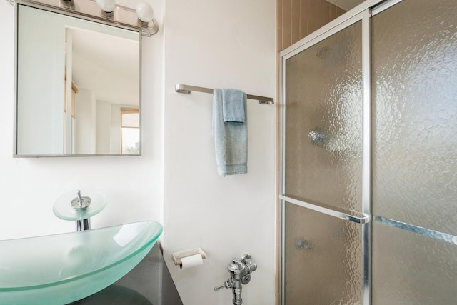 1450 E 55th Pl Unit 630S, Chicago, IL 60637 - full bath with a sink and an enclosed shower