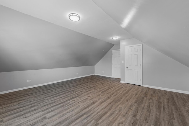 6944 S Racine Ave, Chicago, IL 60636 - bonus room with dark wood-style flooring and lofted ceiling