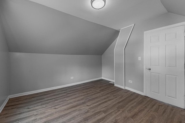 6944 S Racine Ave, Chicago, IL 60636 - bonus room with vaulted ceiling and dark wood-style floors