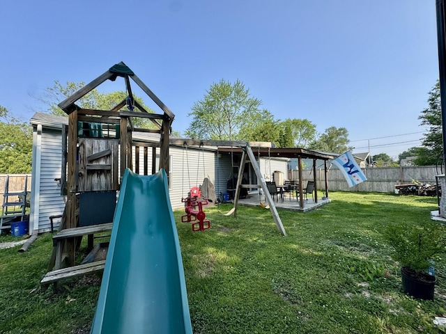 311 Edinburgh Dr, Lockport, IL 60441 - view of play area with a patio area