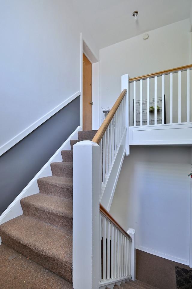 view of staircase
