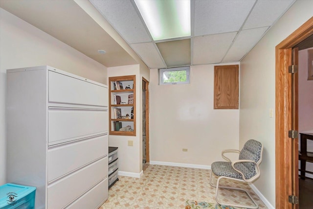 18905 Meadowview Dr, Mokena, IL 60448 - unfurnished room with light floors and a paneled ceiling