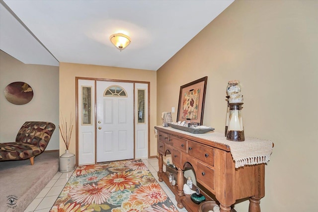 18905 Meadowview Dr, Mokena, IL 60448 - entrance foyer with light tile patterned floors and baseboards