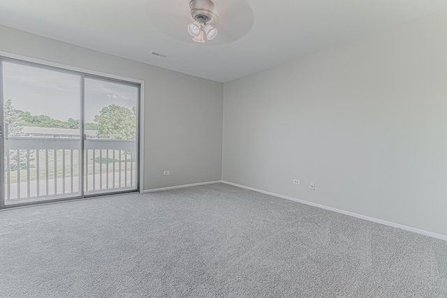 17357 W Maple Ln, Gurnee, IL 60031 - carpeted empty room with a ceiling fan and baseboards