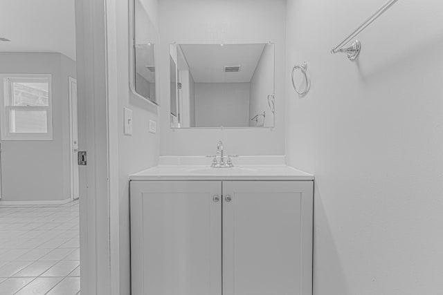 17357 W Maple Ln, Gurnee, IL 60031 - bathroom with vanity and tile patterned floors