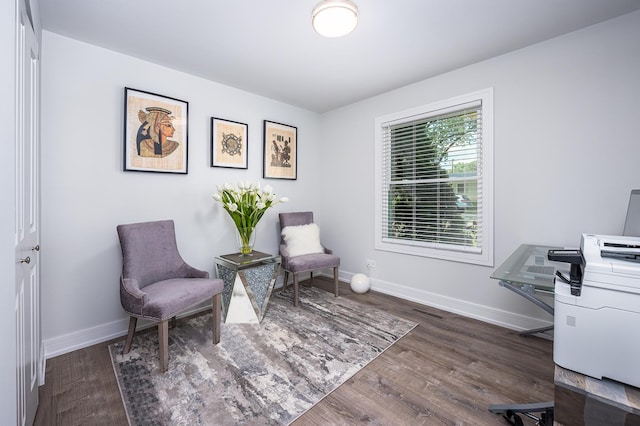 1815 Evergreen Ave, Hanover Park, IL 60133 - living area featuring wood finished floors and an office area